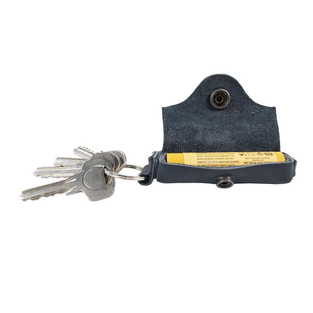 4540 Lip Balm Keychain Holder, Lip Protection, Classic Vintage, Brass Metal